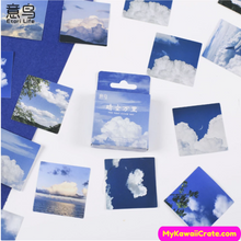 White Clouds Stickers