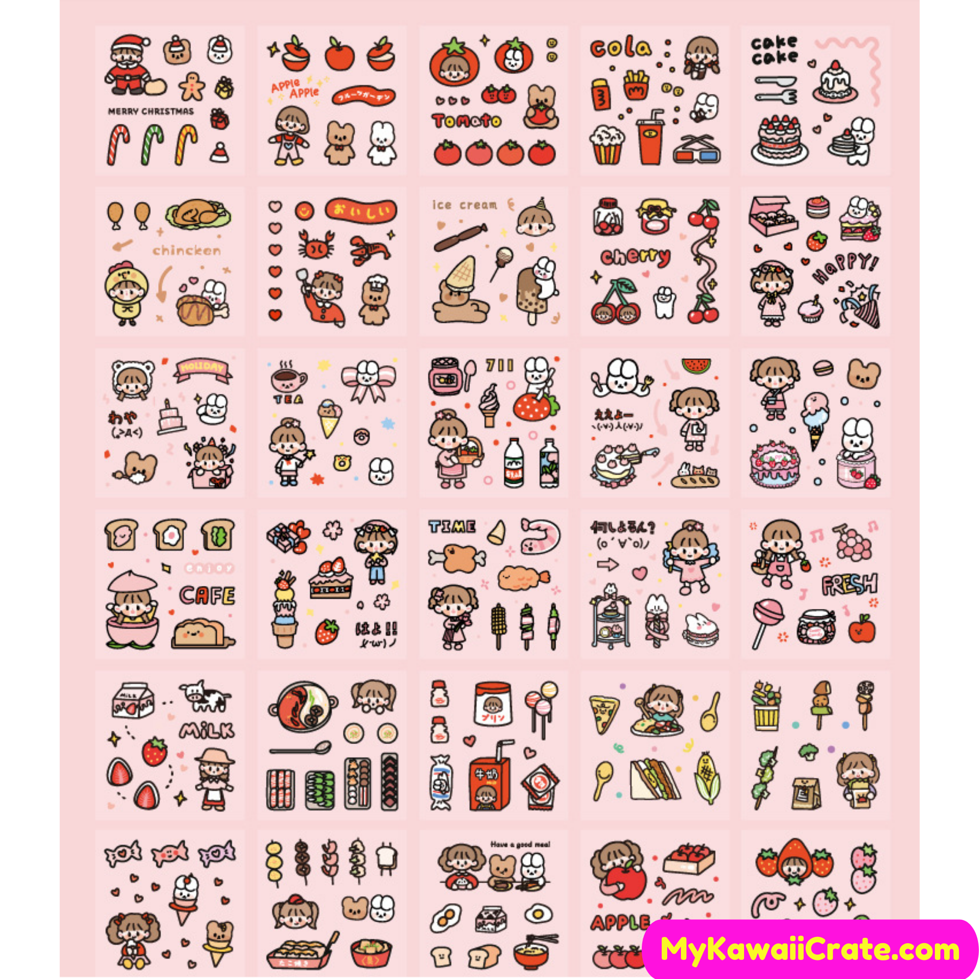 5”x7” Food Is Life Sticker Sheets — San José Made