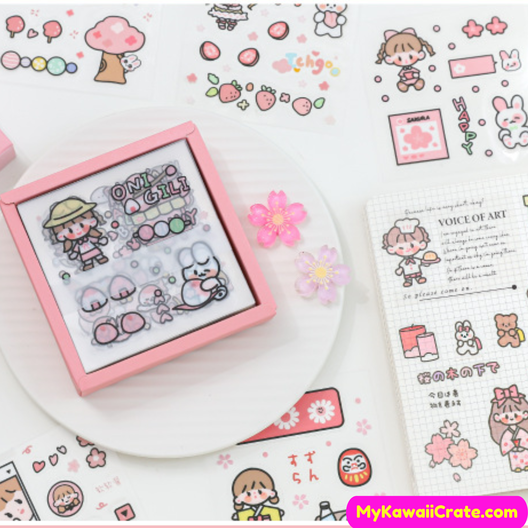 Free Shipping] MOMO Pack of 46 Kawaii Stickers Life Adventure Series –  ChocoStationery