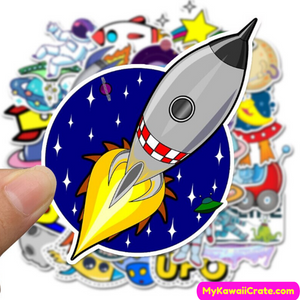 Space Rocket Stickers