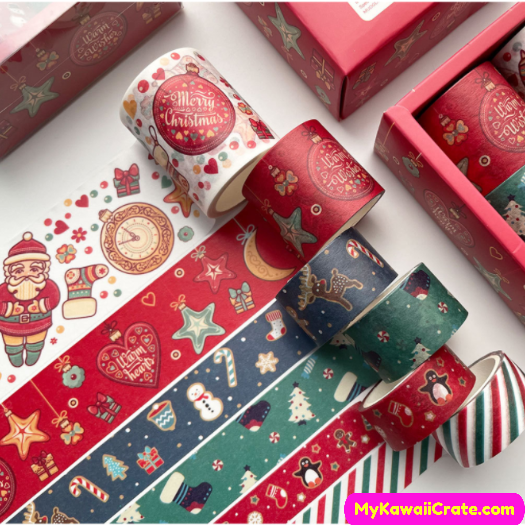 Xmas Scrapbook Tape-1 Christmas Washi Tape Cute Winter Stock