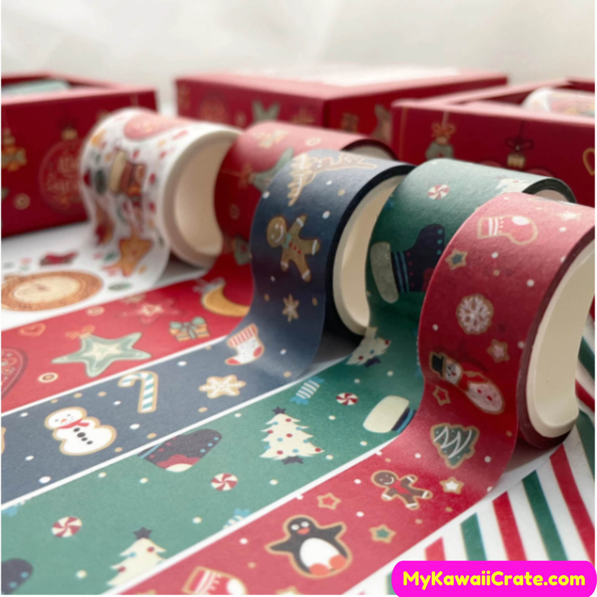 COHEALI 96 Rolls Christmas Washi Tape Decorative Duct Tape Christmas Wall  Tape Scrapbook Tape Wide Decorative Tape for Art Notebook Stickers  Christmas