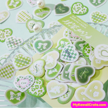 Green Heart Stickers