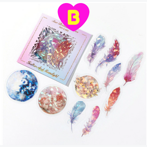 Beautiful Faceted Crystal Dreams Decorative Stickers 20 Pc Set