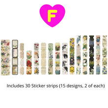 Beautiful Nature Retro Style Stickers 30 Pc Pack