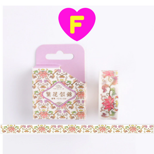 Blooming Flowers Gilding Washi Tapes