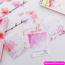 Blooming Sakura Cherry Blossom Flowers Sticky Notes