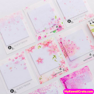 Blooming Sakura Cherry Blossom Flowers Sticky Notes