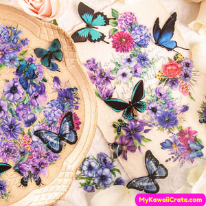 Butterflies and Flowers Stickers