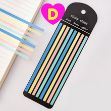Colorful Translucent Slim Highlighter Sticky Strips 160 Sheets