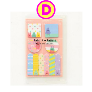 Colorful Animal Party Schedule Marker Sticky Notes ~ Index Notes