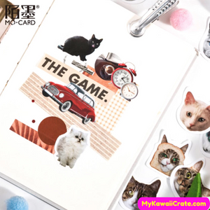 Cute Cat Moods Decorative Stickers 46 Pc Pack
