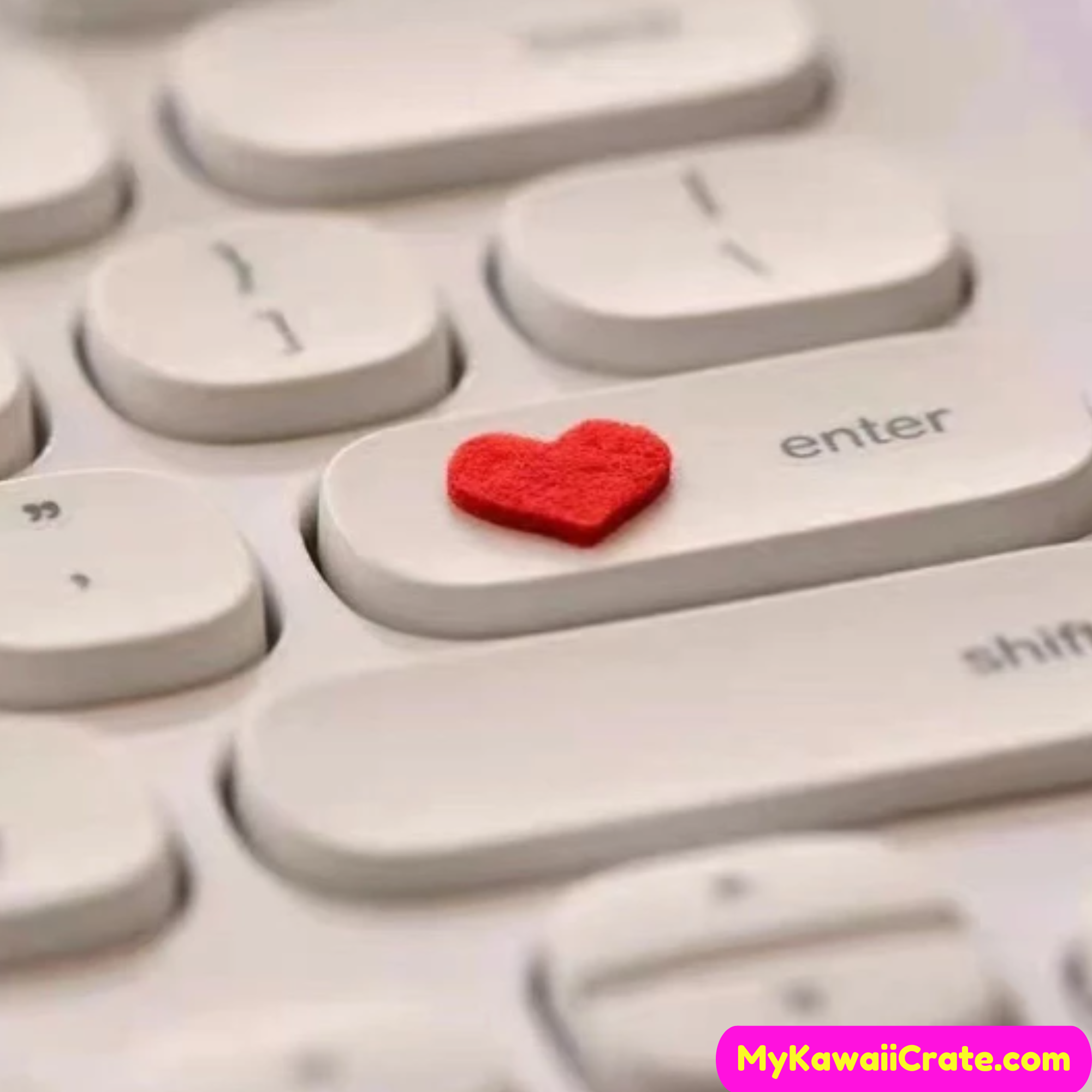 Cute Red Heart 3D Felt Stickers 2 Sheets Set – MyKawaiiCrate