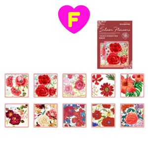 Dream of Bouquets Gilding Decorative Stickers 30 Pc Set