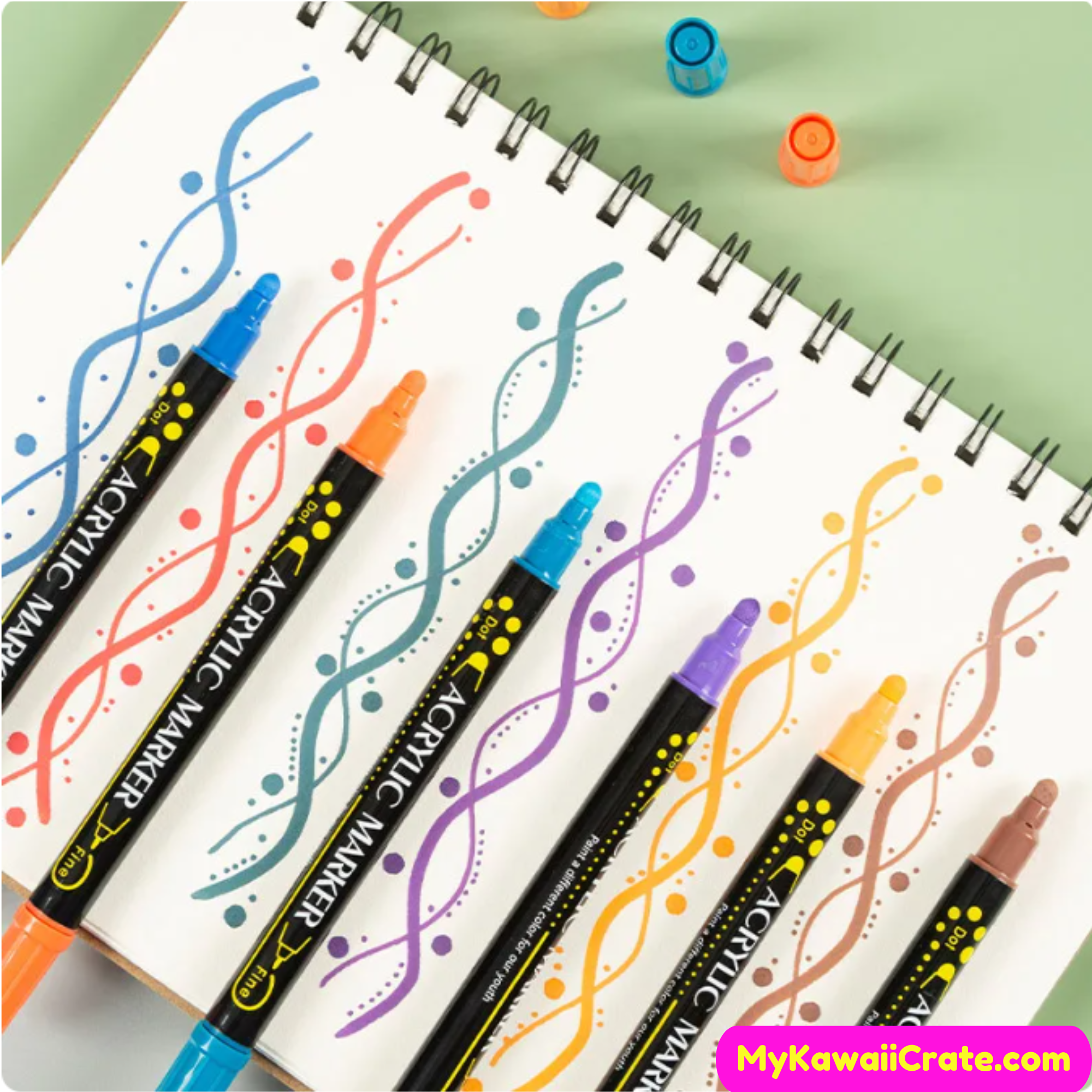 Dual Tip Premium Acrylic Paint Pens Markers 12/24/36 Colors Set Paint Pens  for Rock Painting, Ceramic, Glass, Wood, Canvas, DIY Crafts 