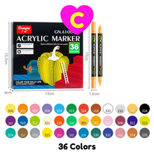 Dual Tip Premium Acrylic Paint Pens Markers 12/24/36 Colors Set