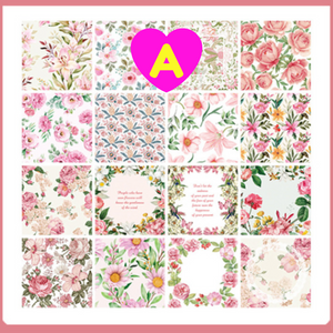 Floral Garden Dreams Decorative Stickers 48 Pc Set