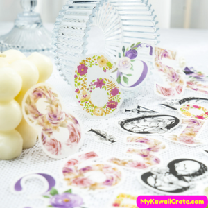 Floral Numbers Stickers