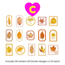 Flowerfield Series Decorative Stickers 30 Pc Set
