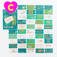 Golden Ticket Decorative Stickers 45 Pc Set