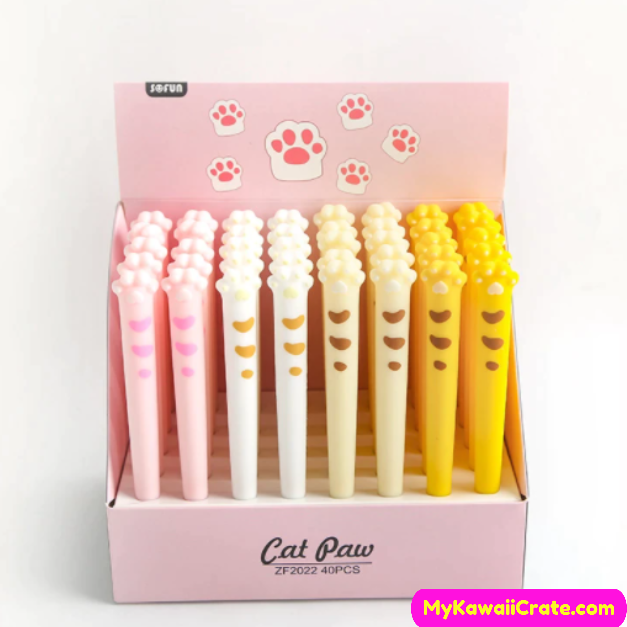 Kawaii Cat Paw Soft Silicone Gel Pen, Cat Stationery, Cute Pen