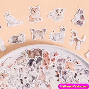 Dogs and Cats Stickers