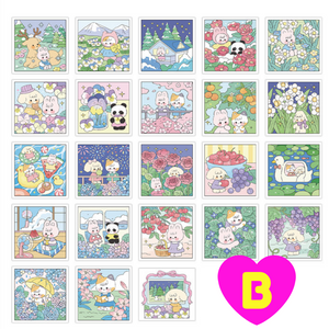Kawaii Cute Cartoon Story Stickers 46 Pc Set