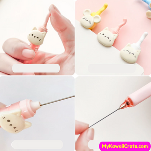 Kawaii Cute Cat and Mouse Mechanical Pencils 2 Pc Set
