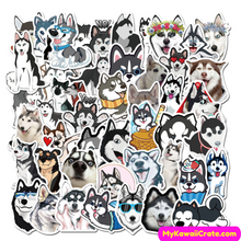 Kawaii Cute Husky Waterproof Stickers 50 Pc Pack