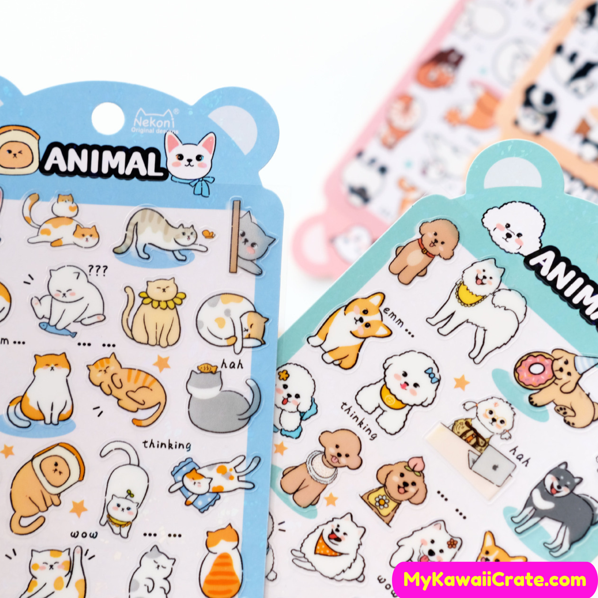 Adorable Kawaii Animals Stickers, Cute Animal Stickers – MyKawaiiCrate