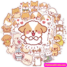 Fluffy Dogs Stickers