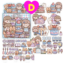 Kawaii Fun Food Store Decorative Stickers 40 Pc Set