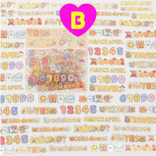 Kawaii Fun Words Numbers Stickers 48 Pc Pack