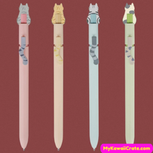 Kawaii Happy Cat Tails Retractable Gel Pens 4 Pc Set