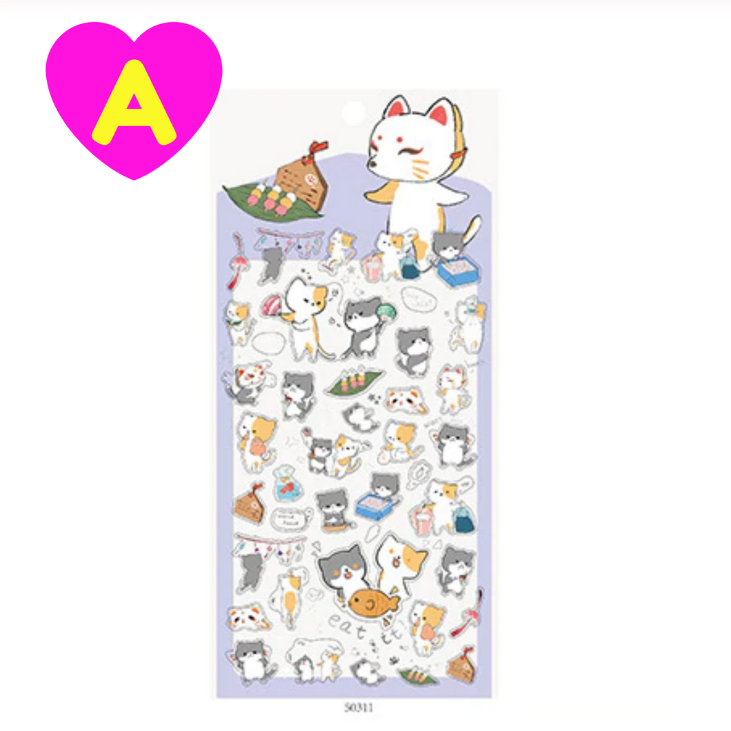 Kawaii Cats Party Decorative Stickers