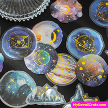 Moon and Stars Stickers