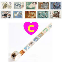 Philatelic Museum Vintage Style Stamps Washi Tape