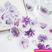 Purple Flowers Stickers
