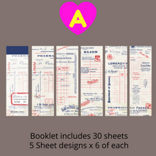 Retro Notes Decorative Stickers 30 Sheets Booklet