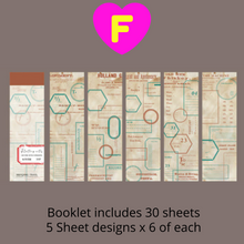 Retro Notes Decorative Stickers 30 Sheets Booklet