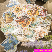 Floral theme stickers