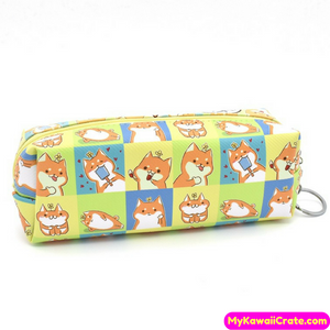 Shiba Inu Dog Chubby Cheeks Pencil Bag
