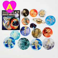 Shiny Planet Fantasy Decorative Stickers 30 Pc Pack