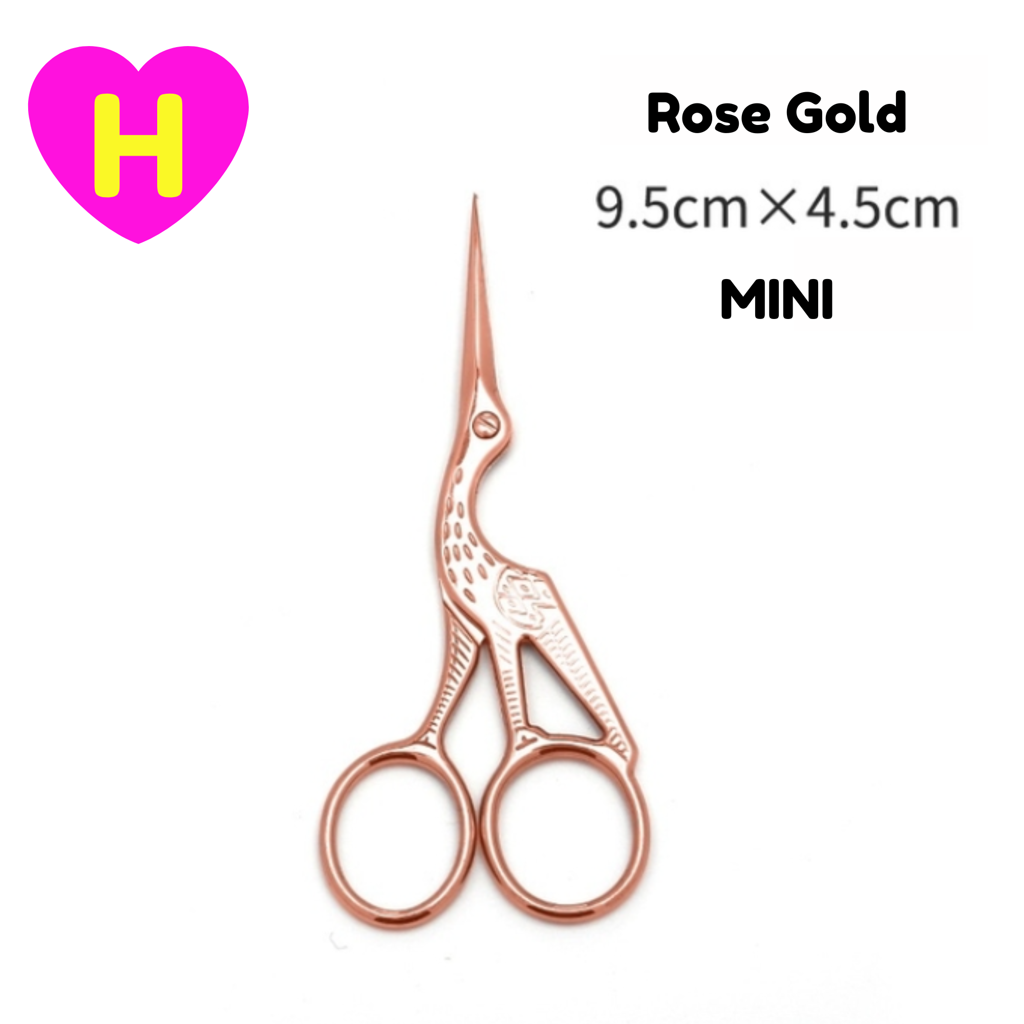 Crane Scissors - Rose Gold