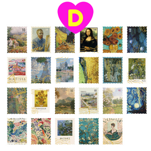 Famous Painting Stickers