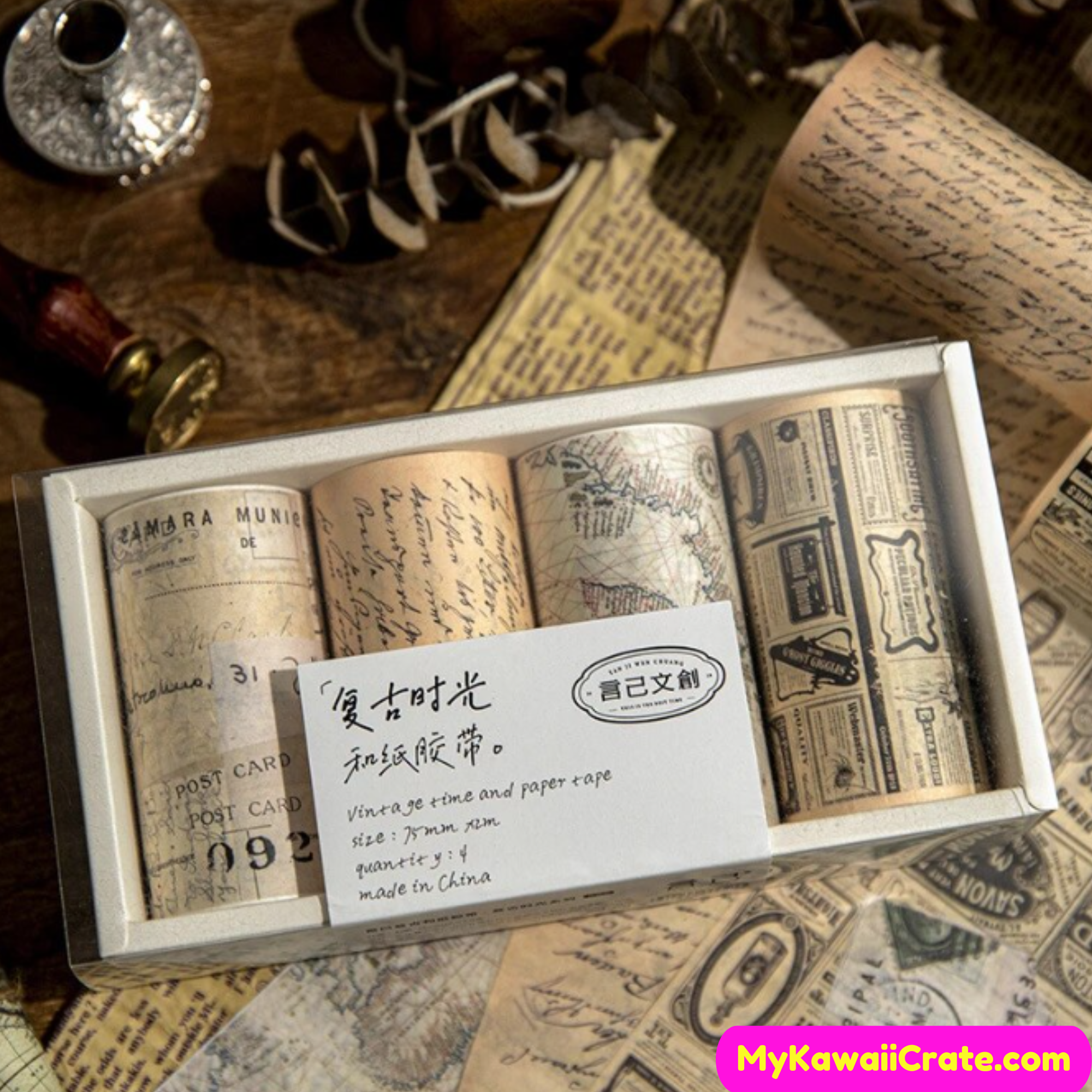 Digital Washi Tape - Vintage Correspondence