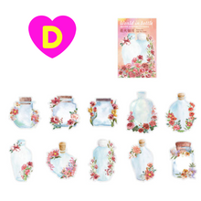 World in a Bottle Decorative Stickers 20 Pc Set